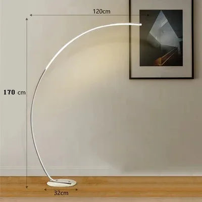 Nordic LED Corner Floor Lamp Simple Black White Floor Light For Dining Room Living Room Bedroom Study Home Decor Stand Light